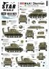 Star Decals 48-B1021 US M4A1 Sherman. D-Day and France in 1944. 1/48